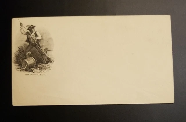 US Patriotic Civil War Era J.M. Whittemore & Co. Postal History Cover Unused