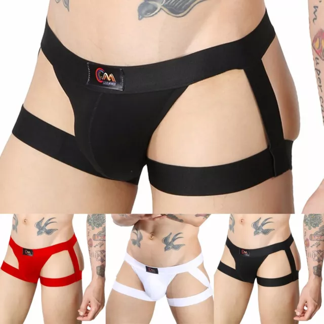 Da Uomo Sexy Slip Intimo Jock Cinturino T-Back Mutande Tanga Mutandine Boxer