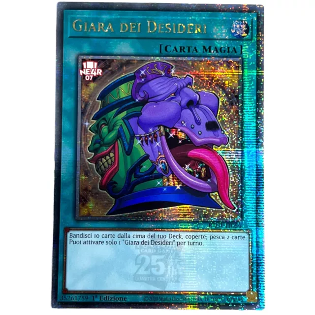 Yu Gi Oh Ita 1ed Rara Secreto Cuarto Por Siglo Ra01-it056 Tarro De Deseos