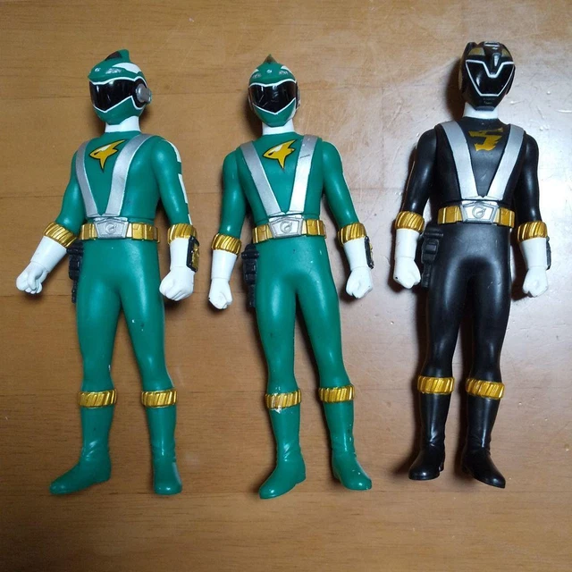 Engine Sentai Go-Onger Soft Vinyl Black Green Set