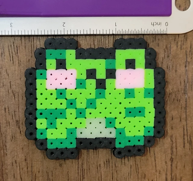 CUTE FROG PERLER Bead Pixel Art 2.99 PicClick
