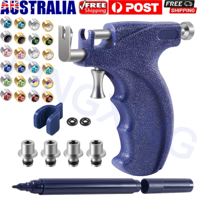 Pro Body Piercing Gun Set Tool Ear Piercing Nose Belly Button Piercing Gun Tool