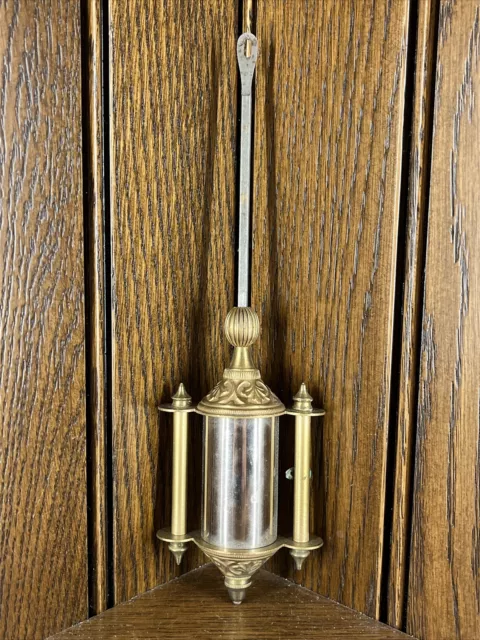 Antique Kroeber? Kitchen Gingerbread Clock Pendulum Single Faux Mercury Tube (S) 2