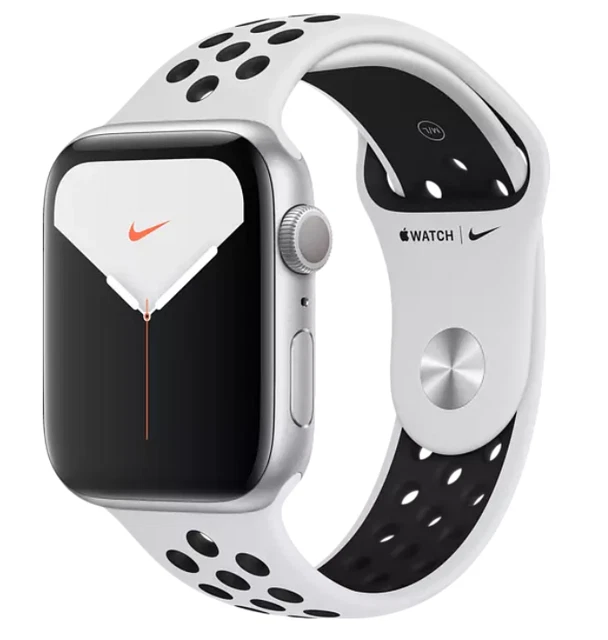 B2 ,APPLE Watch Nike Series 5, Smartwatch Aluminium , Gehäuse: Silber,