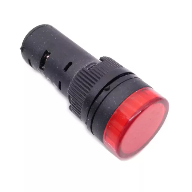US Stock 5pcs AC/DC 110V 16mm Red LED Indicator Signal Light AD16-16C