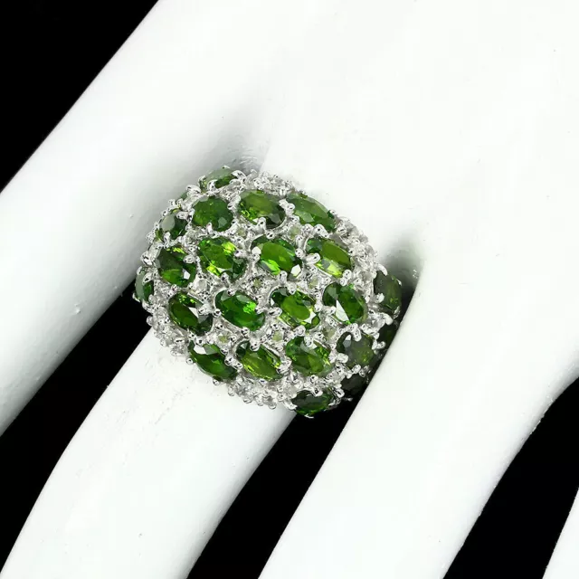 Shola Vrai Naturelle Chrome Diopside Anneau Gr.18,5 Argent Sterling R732 3