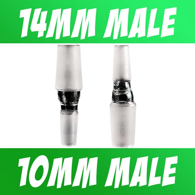2020 12 Specs Glass Adapter Female Male 10mm To 10mm, 14mm To 14mm