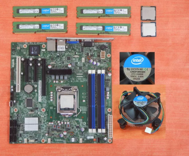 Placa Base INTEL S1200BTS E98683-352 LGA1155 DDR3 mATX XEON E3 - piezas a elegir