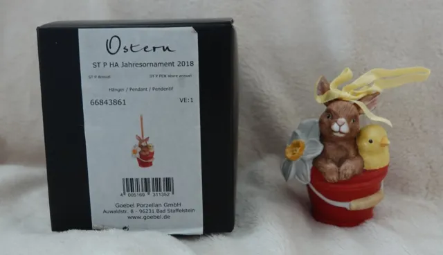 Goebel Porzellan  Ostern Jahresornament 2018 mit Osterglocke in OVP neu Frühling