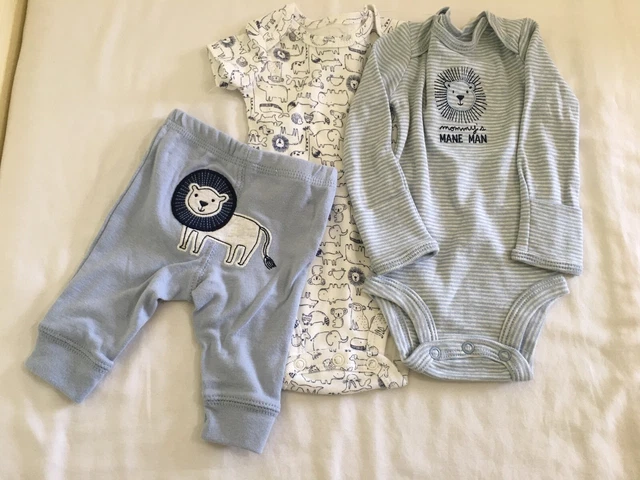 New Carter's Baby Boys 3 Pc Set Lion Bodysuit & Pants many sizes
