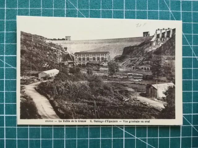 Xf109 CPA Circa 1920 Valley Of La Hollow - View General Dam D'Éguzon