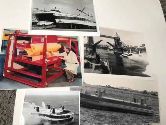 Press photograph ferry hovercraft Seaspeed Hoverlloyd Hoverspeed  press maritime