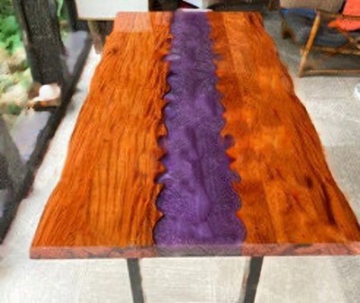 Adora Violet Adorable Résine Rivière Haut Maison & Jardin Décor Table Café 