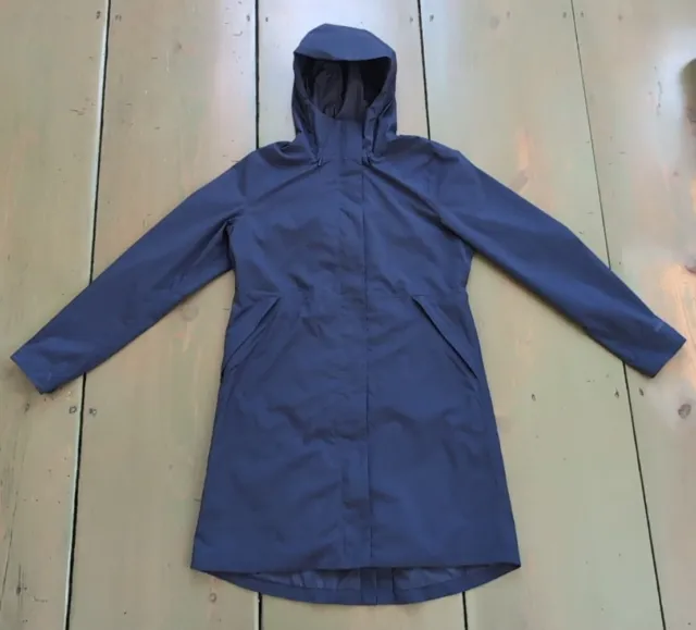 Patagonia Womens Yosemite Falls Trench Coat | Rain Jacket | Blue | Small | 28070