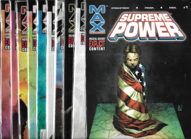 Sipreme Power Lot Of 10 - #1 2 4 5 6 7 8 9 10 11 (Nm-) Marvel Max Comics