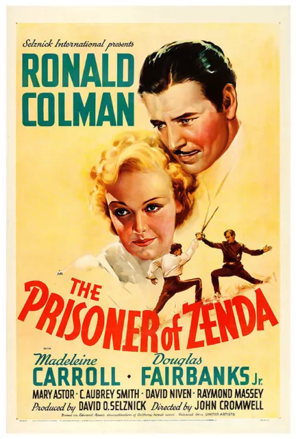 The Prisoner of Zenda - 1937 - Movie Poster - US Version