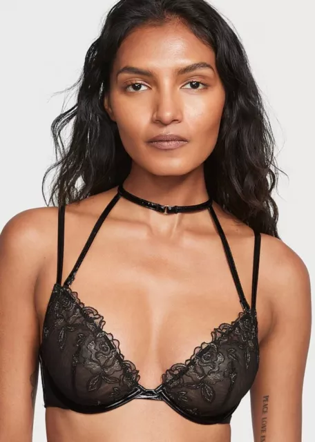 VICTORIA'S SECRET VERY SEXY Midnight Affair Embroidery Low-Cut