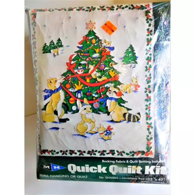 MH Quick Quilt Kit Christmas Tree Wall Hanging or Quilt 32 x 42