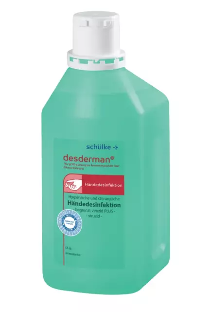 Schülke Desderman 1000 ml alkoholische Haut-/Händedesinfektion 1 Liter Flasche
