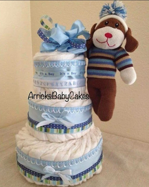 Diaper Cake*Sweater Baby*Baby Shower Gift*Baby Boy*Centerpiece*Free Shipping🐶🐶