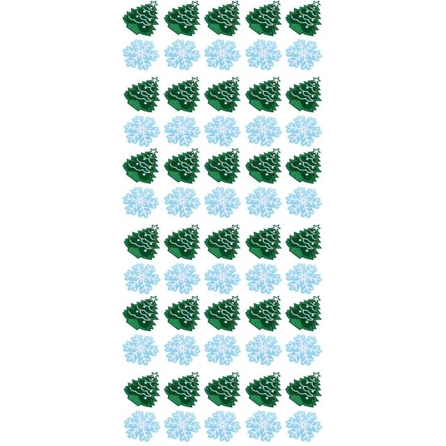 60 stücke Eisen auf Patches Frohe Weihnachten Themenmuster Patches Kleidung