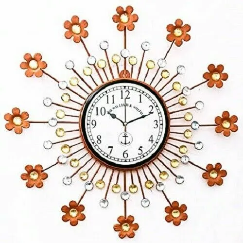 Fer Horloge Murale Style Antique Art Unique Luxe 50.8cm dial8 Pouce Couleur