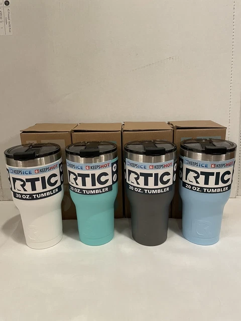 4x RTIC 20 oz Tumblers Double Wall Vacuum Insulated.  NIB! All 4 Included!!