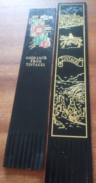 Tintagel 🏰🧙🏿 Cornwall Vintage Leather Bookmark Bundle VINTAGE! D41