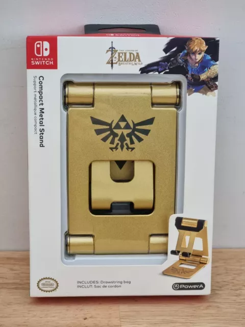 The Legend of Zelda Breath of the Wild Nintendo Switch Compact Metal Stand NEW