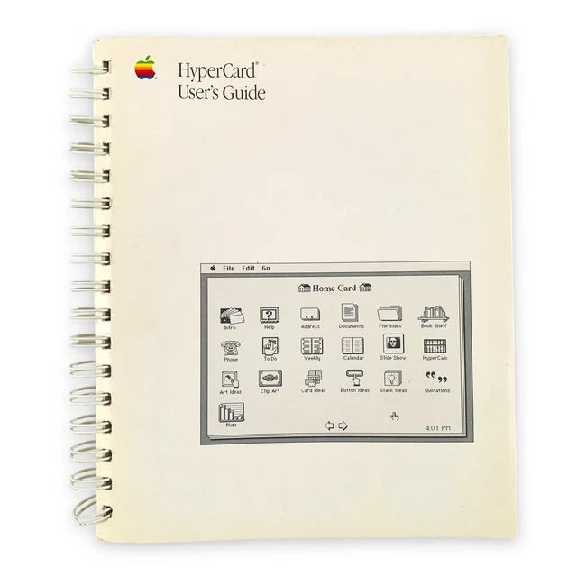VTG 1988 Apple Macintosh HyperCard User's Guide Manual #2