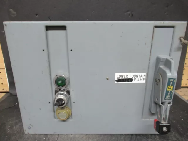 Square D Mcc Motor Control Starter 12" W/ 8536Sco3 Starter Nema 1 600 Vac 10 Hp