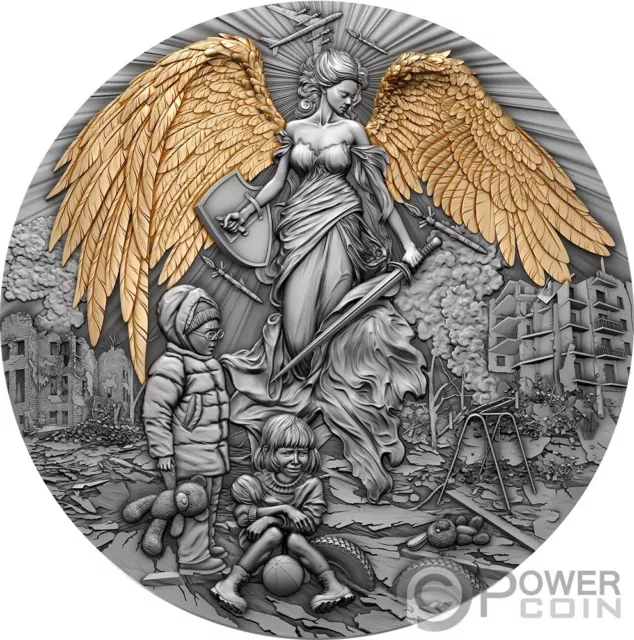 GUARDIAN ANGEL 2 Oz Silver Coin 2000 Francs Cameroon 2023