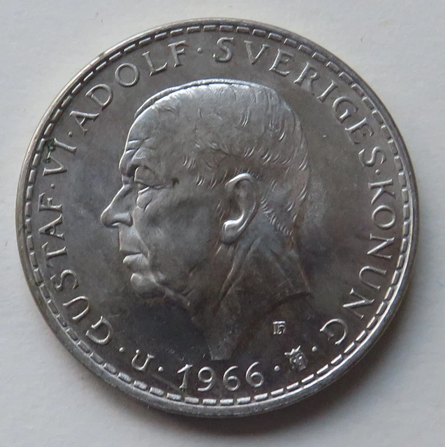 Schweden 5 Kronen 1966 Gustav VI. Adolf, 100. Jahrestag der Verfassungsreform