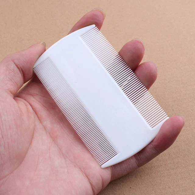 Compact Plastic Ultra Fine Nit LICE Comb Childrens Hair nit remover Dual sides 3