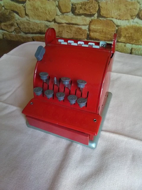 Caisse Enregistreuse Jouet MOB Vintage Orange – Ancien Jeu D'imitation Enfant