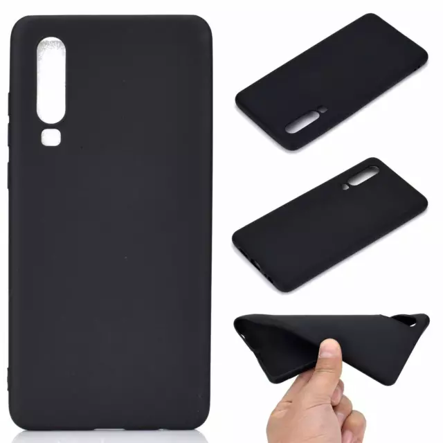 Funda Para Huawei P30 Silicona Suave Carcasa Matte Case Cover Trasera Flexible