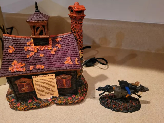 Dept 56 Rare - Halloween - Legends Of Sleepy Hollow - School 806457 Set 2 Mint