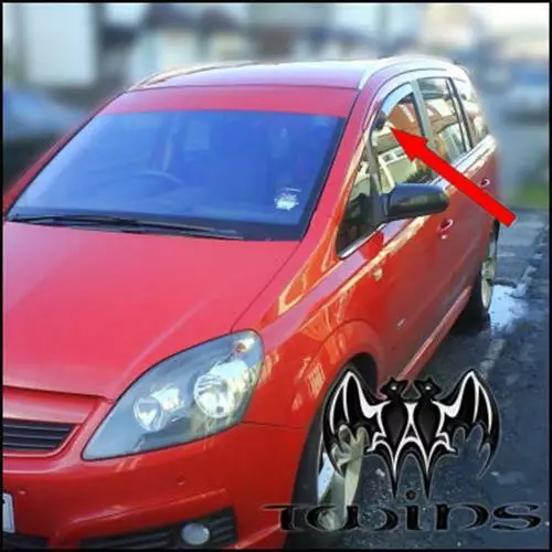 Deflettori Anteriori Aria Antiturbo Oscurati Opel Zafira B 2005-2011