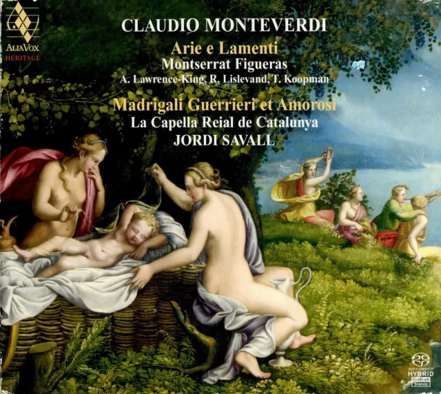 MONTEVERDI arie e lamenti + madrigali guerrieri .. FIGUERAS  SAVALL/ DOUBLE SACD