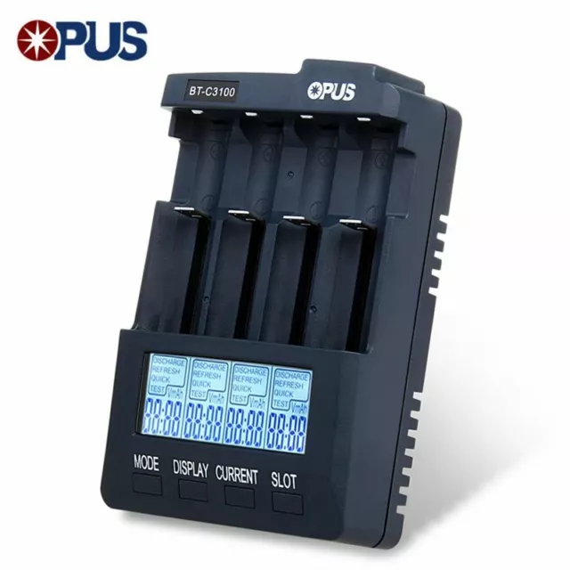 Opus BTC3100 V2.2 Chargeur Analyseur Testeur LI-ION AA AAA Nimh Eu Nous GB