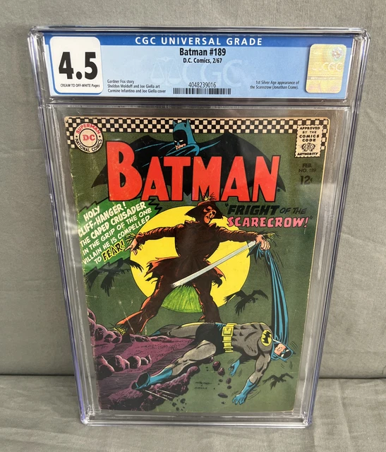 Batman #189 CGC 4.5 1st Silver Age Appearance of the Scarecrow