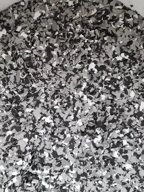 Farbchips Dekoflakes  für Epoxidharz Garagenboden Bodenbeschichtung  Chips