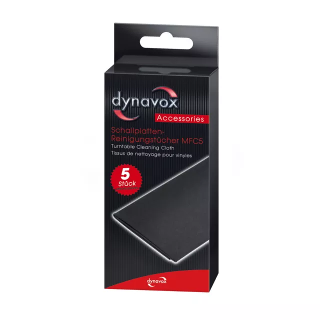 Dynavox LP Schallplatten Reinigungstücher 5 Stk. Set | Turnable Cleaning Cloth