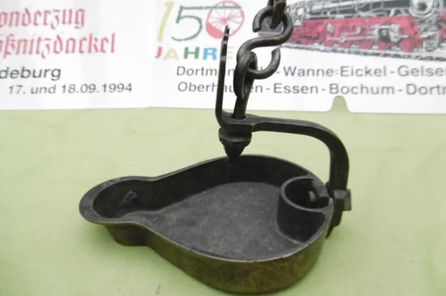 Froschlampe gebraucht - Grubenlampe Kugellampe Benzinlampe Bergbau Pütt