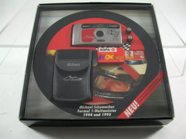 NIKON AF 230 Kamera camera Michael Schumacher Weltmeister 1994 1995 neu NIB /424