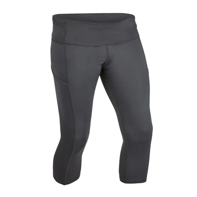 Black Slim Fit Yoga Pants Workout Gym Leggings Moisture Wicking Phone Key Pocket