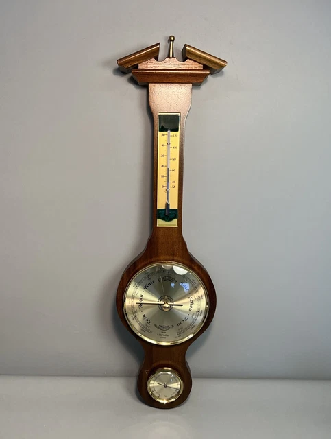 Präzisions Wetterstation Baro-, Hygro- & Thermometer Vintage 44cm | #E9 Präzisions Wetterstation Baro-, Hygro- & Thermometer Vintage 44cm | #E9
