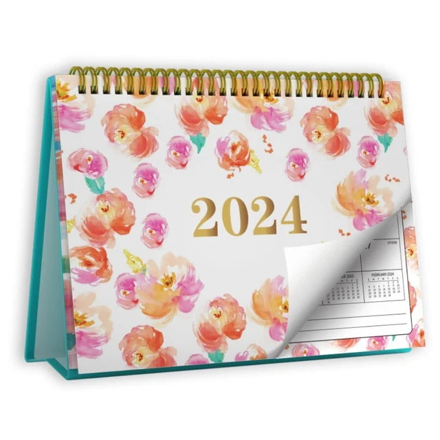 SMALL DESK CALENDAR 2025, Monthly Desktop Calendar, DEC. 2023 JAN