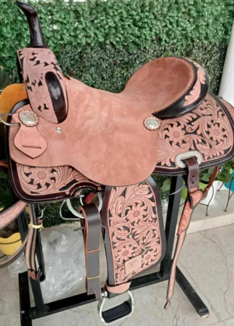 Western Premium Leder Barrel Racing Kinder Pony Kinder Trail Pferdesattel