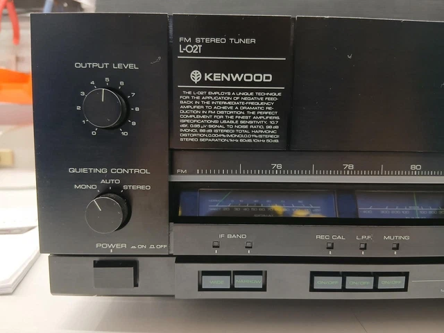KENWOOD L-02T FM-ONLY Stereo Tuner Digital 7-gang Variable